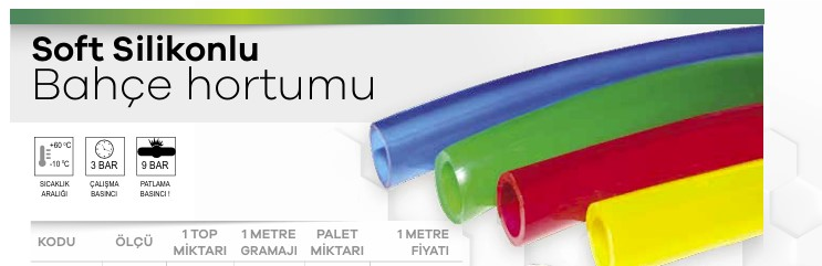 SOFT SİLİKONLU BAHÇE HORTUMU 1/2 ( 25 METRE ) 1