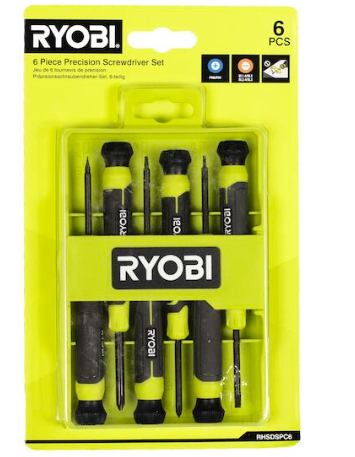 RYOBİ SAATÇİ TORNAVİDA SETİ 6 PARÇA  RHSDSPC6 1