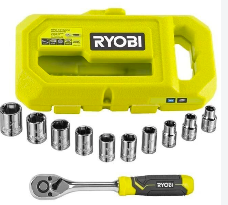 RYOBİ LOKMA SETİ CIRCIRLI 1/4 10 PARÇA  RHRS10PC 1