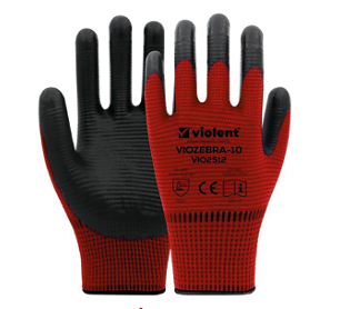 VİO ELDİVEN ZEBRA KIRMIZI SİYAH NO: 10 1