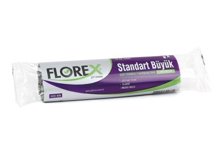 FLOREX ÇÖP TORBASI STANDART BÜYÜK 65 CM X 80 CM (500 ADET) 1