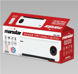 MARSSTAR MS 210 DUVAR TİPİ KUMANDALI FANLI ISITICI 1