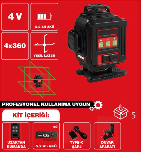 ATTLAS 4X360 YEŞİL LAZER HİZALAMA 1