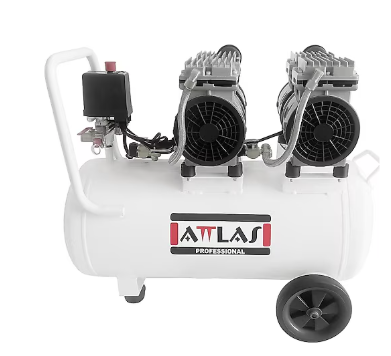 ATTLAS SESSİZ MONOFAZE KOMPRESÖR 50 LT 1,5 HP ÇİFT MOTOR 1