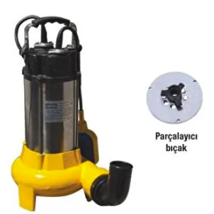 ATTLAS DALGIÇ DÖKÜM GÖVDELİ ATIK SU 1.5 HP PARÇALAYICI BIÇAK 1