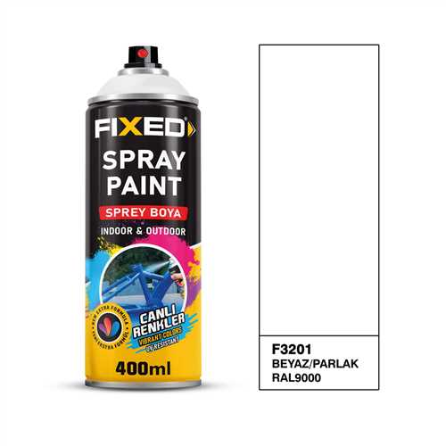 SGS SPREY BOYA AKRİLİK BEYAZ PARLAK 320 GR 400 ML. 1