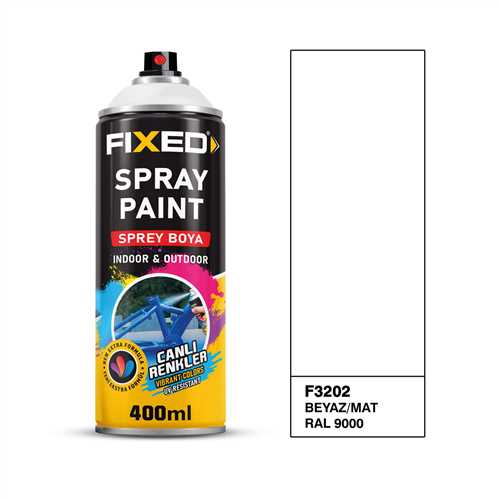 SGS SPREY BOYA AKRİLİK BEYAZ MAT 320 GR 400 ML. 1
