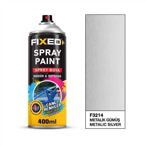 SGS SPREY BOYA AKRİLİK METAL GÜMÜŞ EFEKT 320 GR 400 ML. 1