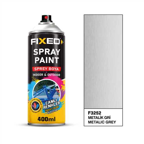 SGS SPREY BOYA AKRİLİK METALİK GRİ 320 GR 400 ML. 1