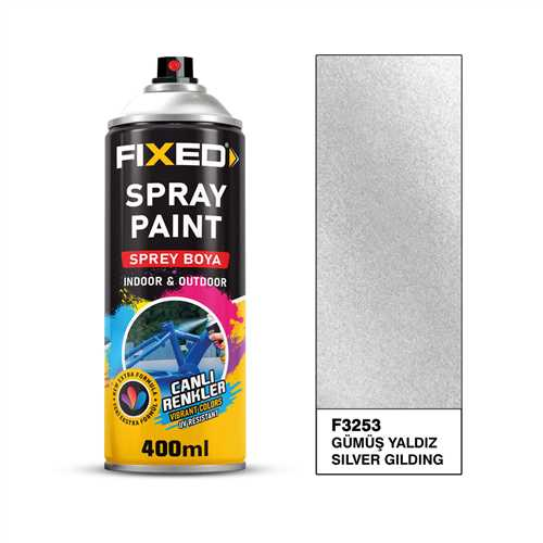 SGS SPREY BOYA AKRİLİK GÜMÜŞ YALDIZ EFEKT 320 GR 400 ML. 1