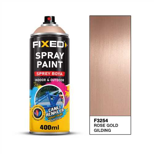 SGS SPREY BOYA AKRİLİK ROSE ALTIN YALDIZ EFEKT 320 GR 400 ML. 1
