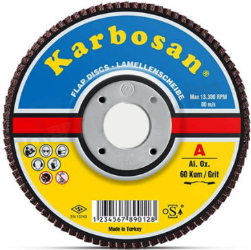 KARBOSAN FLAP DİSK KONİK 40 KUM 115 X 22 1