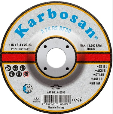 KARBOSAN METAL TAŞLAMA DİSK 115 X 6.4 X 22.23 1