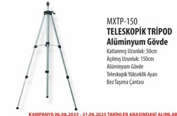 MAX EXTRA ALÜMİNYUM GÖVDE TELESKOPİK TRİPOD 1