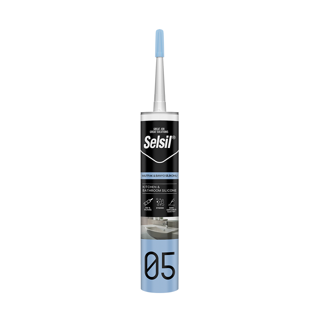 SELSİL MUTFAK BANYO SİLİKONU ŞEFFAF 280 ML. 1