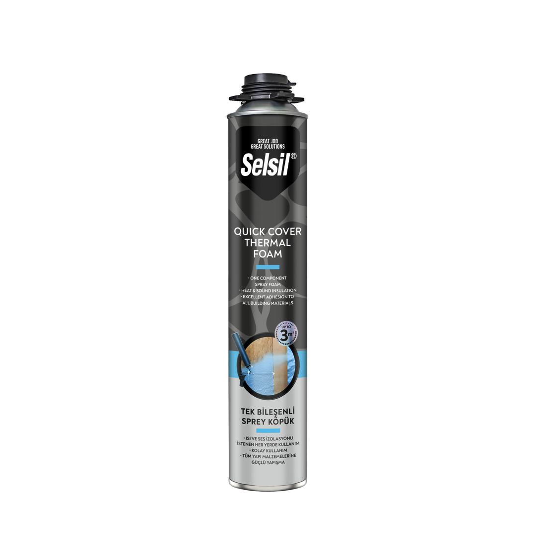 SELSİL QUICK COVER KÖPÜK 850 ML / 930 GR TABANCALI 1