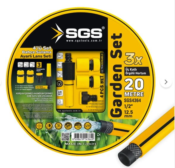 SGS HORTUM GARDENFLEX 20 METRE 4 PCS LANS SETLİ 1