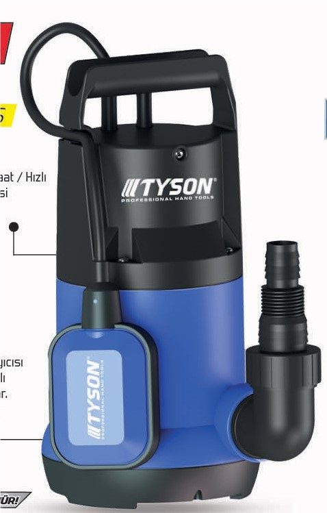 TYSON TEMİZ SU DALGIÇ POMPASI 400W 1