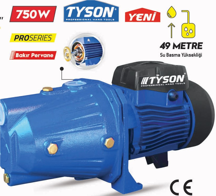 TYSON SANTRİFÜJ JET POMPA 750 W - 1.0 hp 1