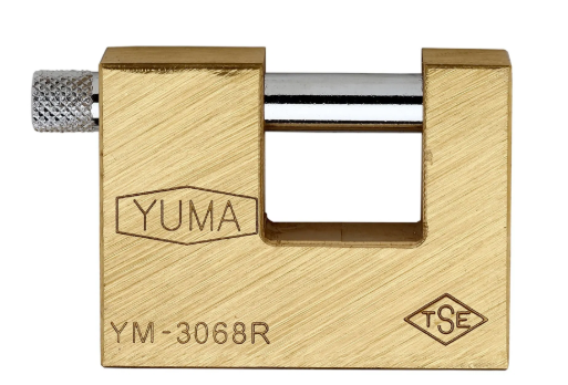 YUMA ASMA KİLİT KAYAR MİLLİ PİRİNÇ 68 MM 1