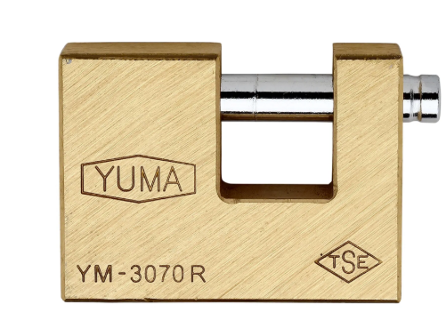 YUMA ASMA KİLİT KAYAR MİLLİ PİRİNÇ 70 MM 1