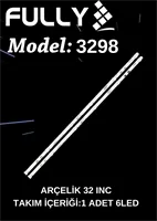 FULLY SET-3298 BEKO/ARÇELİK/GRUNDING 32 INC 2  ADET (SET) TV LED BAR 1