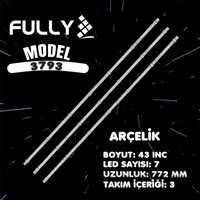 FULLY SET-3793 Arçelik/Beko/Grundıng 43 INC 3  ADET (SET) TV LED BAR 1