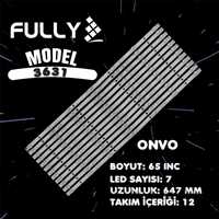 FULLY SET-3631 ONVO REDLINE 65 INC 12  ADET (SET) TV LED BAR 1