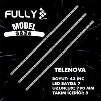 EASTERN SET-3636 TELENOVA 43 INC 3  ADET (SET) TV LED BAR 1