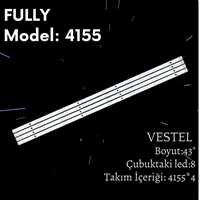 FULLY-SET-4155  VESTEL, 23647010, RF-CF430012BE30-0801, RF-CF430012AE30-0801, 43UA9600, TV LED BAR 1