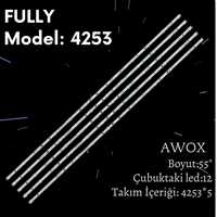 FULLY-SET-4253  AWOX AWX55140 LED BAR, 55TFH5500 LED BAR, ORA 55IH55ST LED BAR, TELENOVA 55'' LED BAR SJ.YM.D5500602-2835BS-M 1