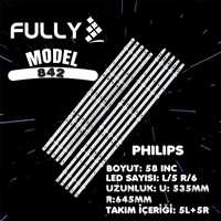 FTL SET-842  58PUS7805/12, 58PUS6203/12, 58PUS6504/12, 58PUF6013, LB58003 V0_01, LB58003 V1_01 TV LED BAR 1