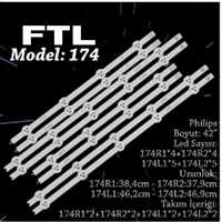 FTL 174 PHILIPS 42 INC 2R1+2L1+2R2+2L2 ADET (SET) TV LED BAR 1
