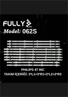 FTL SET-062S PHILIPS 47 INC 10 ADET (SET) TV LED BAR 1