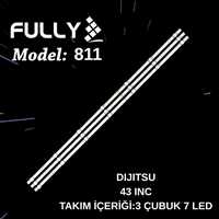 FULLY-SET-811 DIJITSU, 43DS9800, MSG-T430-TA-3030-2.6-WS05-08-A2 , 308054301DMS0001, DIJITSU, 43DS9800 TV LED BAR 1
