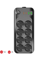 Wınboss 3422  Termal Akım Korumalı Priz (8 priz+2 Usb+2 Type-c) 1