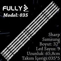 FULLY- SET-035 SAMSUNG 32 INC 5  ADET (SET) TV LED BAR 1