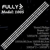 FULLY-SET-1005 VESTEL 43 INC 2A+2B ADET (SET) TV LED BAR 1
