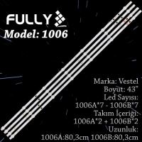 FULLY  SET-1006 VESTEL 43 INC 2A+2B ADET (SET) TV LED BAR 1