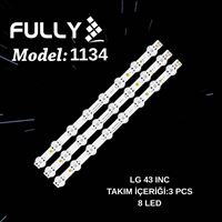 FULLY-SET-1134  Lg 43UK6500AUA EAV63992501, 43UK65, 43UK65(LGD)_8LED_SVL430A62_REV1.0_171201 TV LED BAR 1