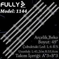 FULLY-SET-1144 (BİRLEŞİK)Arçelik/Beko 49 INC 3L+3R ADET (SET) TV LED BAR 1