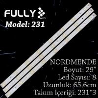 FULLY SET-231 NORDMENDE 29 INC 3  ADET (SET) TV LED BAR 1