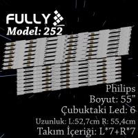 FULLY-SET-252 PHILIPS 55 INC 7R+7L ADET (SET) TV LED BAR 1
