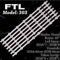 FTL SET-303 VESTEL 49 INC 6A+1B ADET (SET) TV LED BAR 1