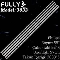 FULLY SET-3033 PHILIPS 50 INC 5  ADET (SET) TV LED BAR 1
