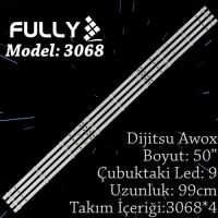 FULLY-SET-3068 DIJITSU,AWOX 50 INC 4  ADET (SET) TV LED BAR 1