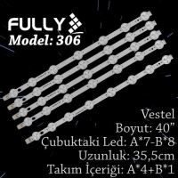FULLY- SET-306 VESTEL 40 INC 4A+1*B ADET (SET) TV LED BAR 1
