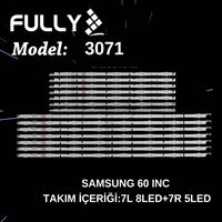 FULLY-SET-3071 SAMSUNG 60 INC D4GE-600DCB-R2, D4GE-600DCA-R2, 30434A, 30433A, BN96-30434A, BN96-30433A, UE60H6270  TV LED  BAR 1