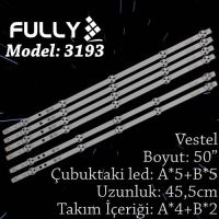 FULLY SET-3193 VESTEL 50 INC 4A+2B ADET (SET) TV LED BAR 1