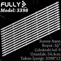 FULLY SET-3398 AXEN/SUNNY 55 INC 12  ADET (SET) TV LED BAR 1